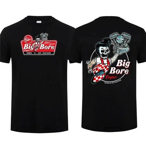 Big Bore Retro Racing Drag Shirt Vintage 90s Cotton Tee Racing Fan T-Shirt S