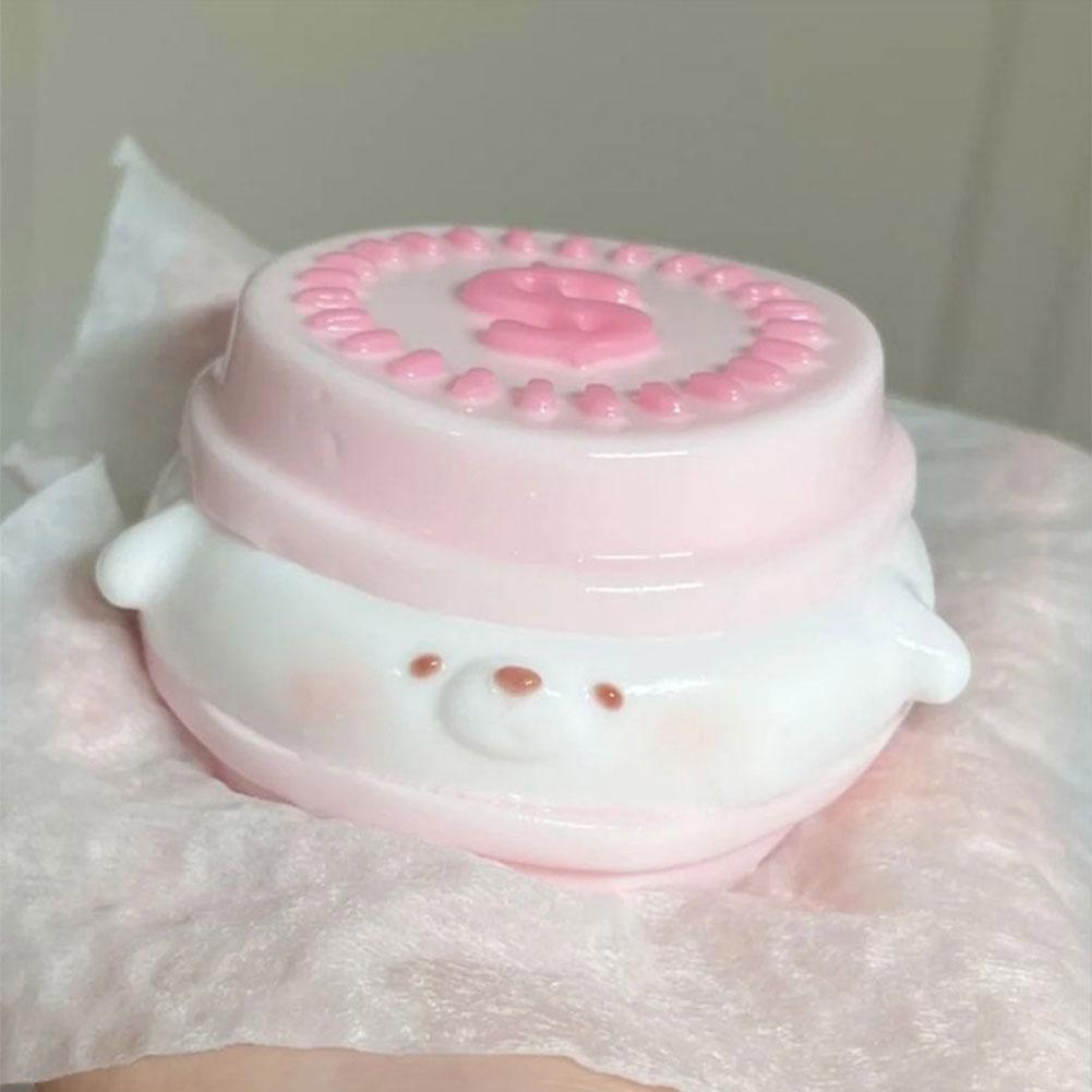 Kawaii Cheese Bread Squishy Toy Blueberry Strawberry Slow Rising Squeeze Fidget Toys Stress Relief For Kids Adults Sensory Gift