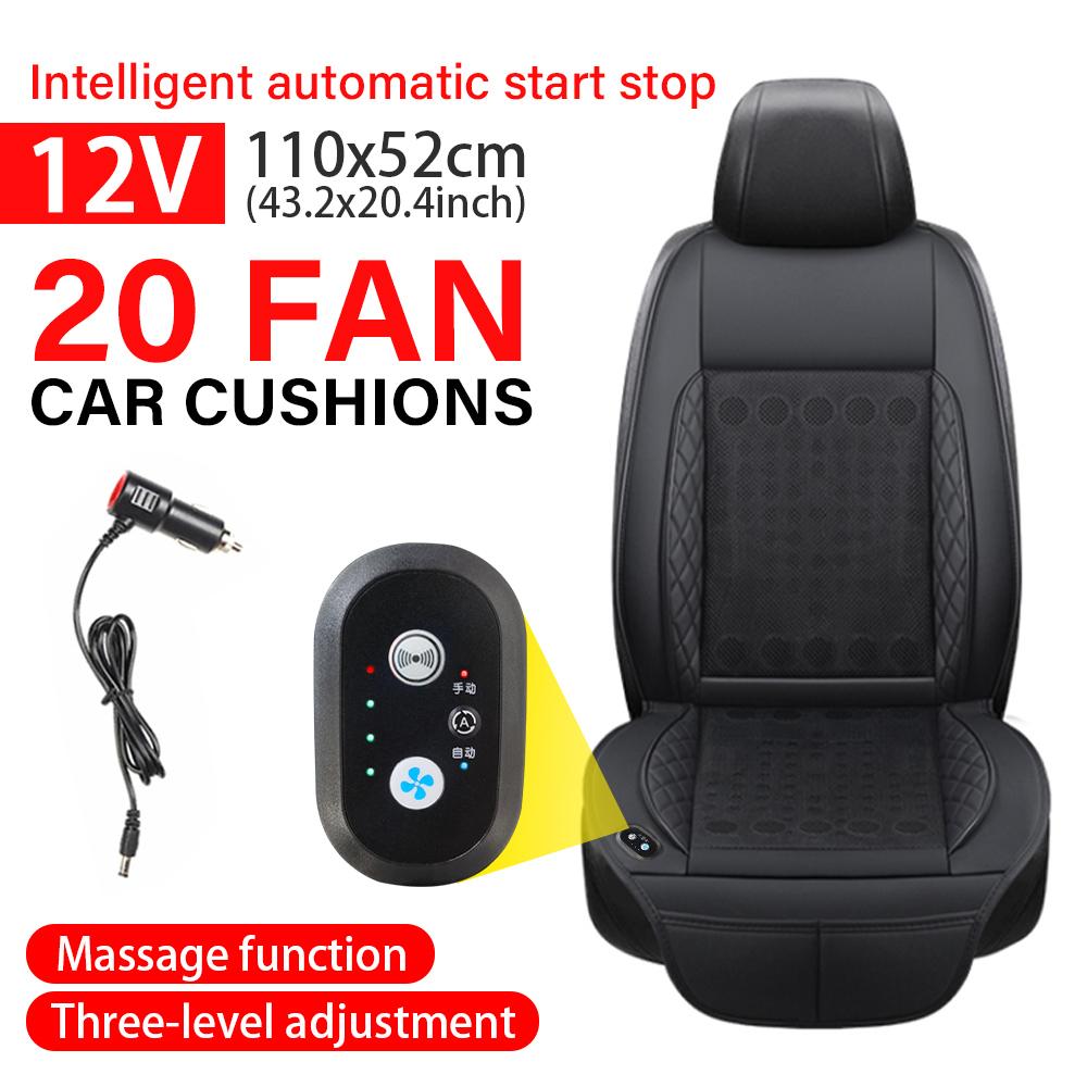 

12V 20Fan Massage Ventilation Summer Car Ventilation Seat Cushion Cooling Seat Cushion Air Breathable Pad Car Accessories Other&Spring And Summer&1
