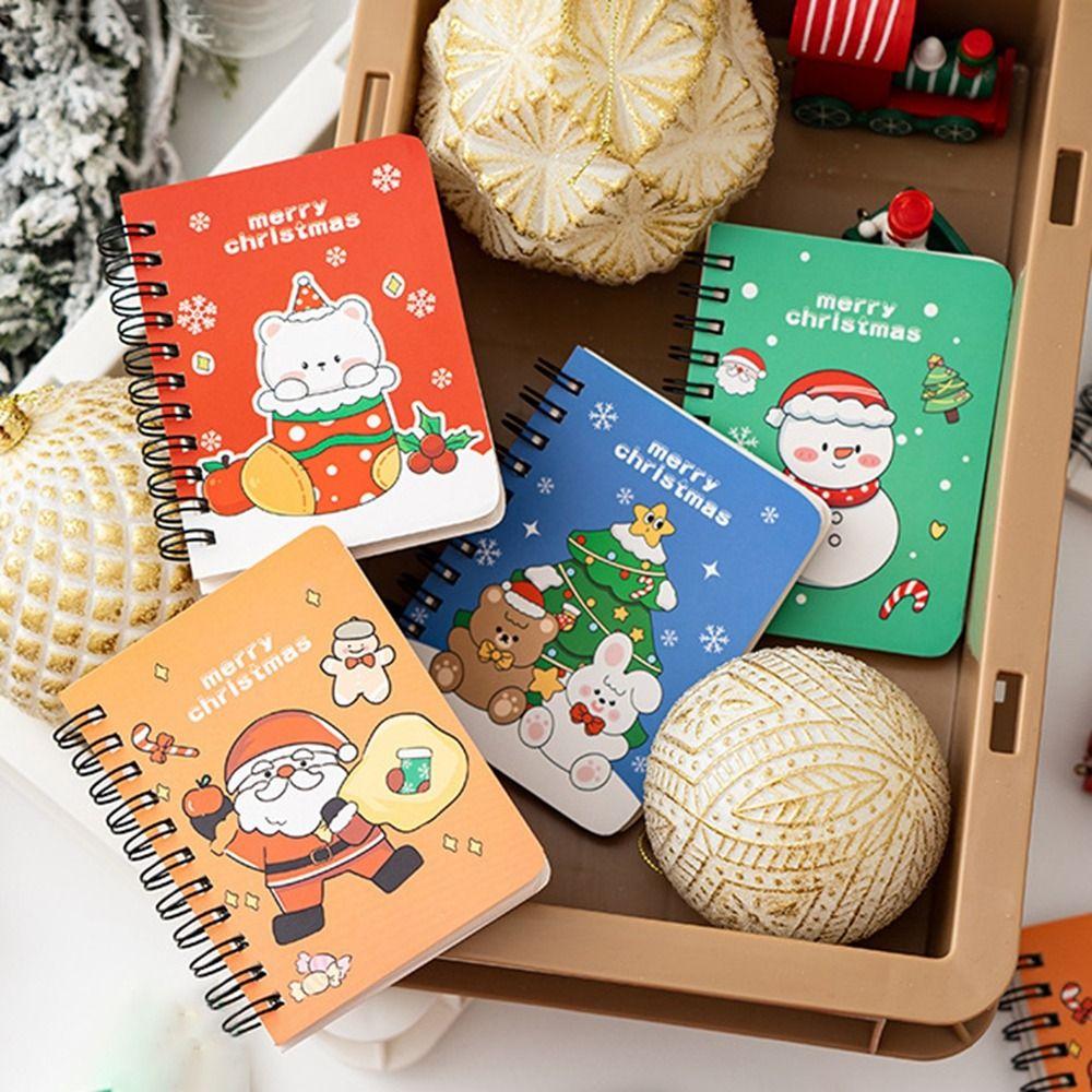 

4Pcs/set Cute Loose-leaf Notebook Thickened Side-flip Coil Book Office Supplies 4Pcs/set