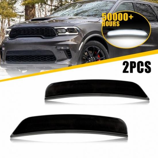 For Dodge -2025 Durango Front LED Fender Side Marker Light White 68476819AA