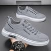 Fashion Original Men's Casual Sneakers White Shoes Round Toe Comfortable Fashion Trend Versatile Breathable Wear-resistant Walking 2025