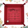 Dice Mat PU Leather Folding Storage Dice Roller Tray With Engraved Rule For Family Gathering Holiday Party Dormitory Game Night