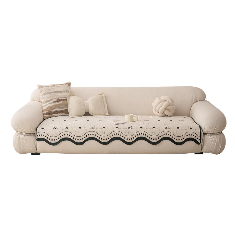 Chenier Four Seasons Universal Sofa Cushion  New Irregular Sofa Cover Fixed Non-Slip Leather Sofa Cushion