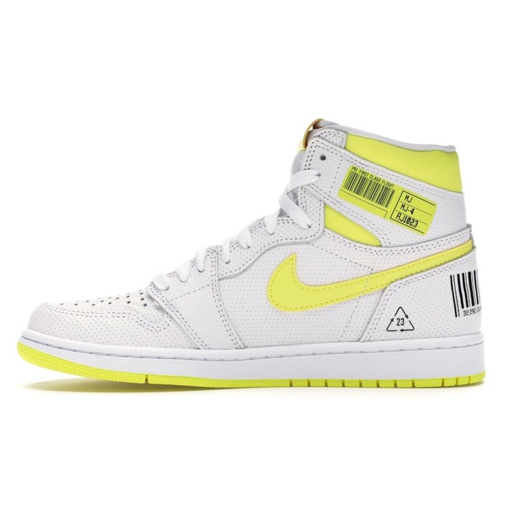 Air Jordan 1 Retro High OG First Class Flight Men Sneakers White Black-University-Red-Dynamic-Yellow 555088-170