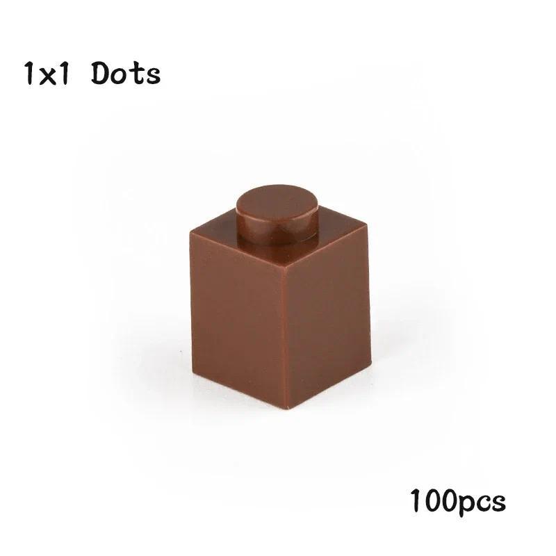 

100 шт./лот Детали MOC 3005 Кирпич 1x1 Совместимые фигурки Кирпичи DIY Сборные Строительные блоки Частица Детская Головоломка Игрушки для развития мозга Подарок