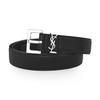 Saint Laurent 634440 Brm0e 1000 Cassandra Monogram Square Silver Belt