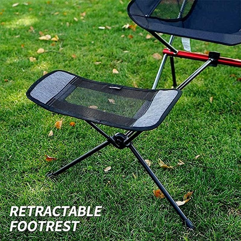 Portable Folding Retractable Footrest Leg Rest Camping Chair Kit for Hiking Fishing Picnic Reclining Beach Chairs Swing Chair