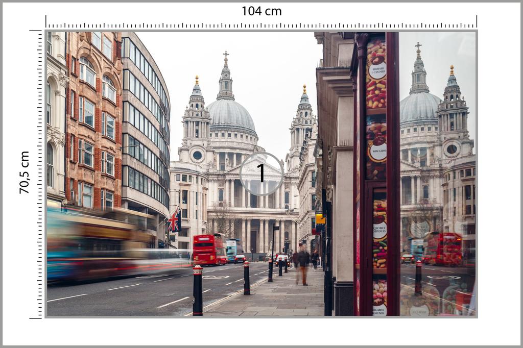 Photomural Cathedral In London Non-Woven 104x70.5