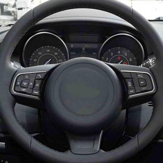 Black Alloy Steering Wheel Button For Jaguar XE XF F-PACE E-PACE F-TYPE