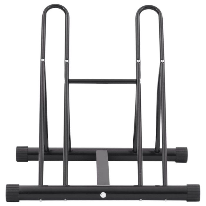 Self-standing Floor Bike Rack for 2 Bikes Steel