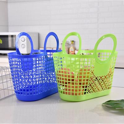 Nueva Cesta Hueca de Plástico Juguete Funcional Organizador Cesta de Lavado Soporte de Almacenamiento Simple para Accesorios de Baño