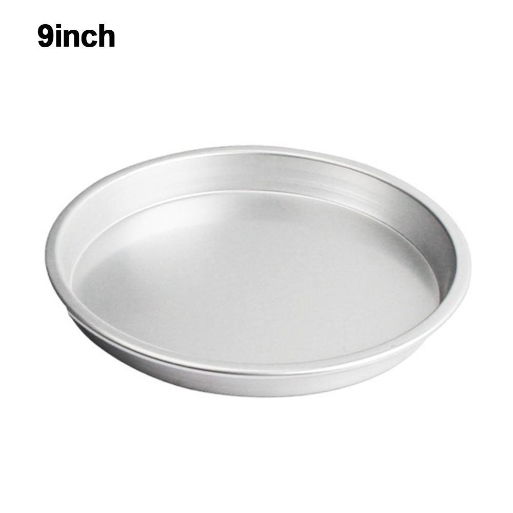 New Round Baking Tray Non-stick Even Heating Pizza Baking Pan Aluminum Alloy Bread Cake Tray