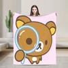 R-RilakkumaS Super Soft Blankets  Girls Boys Plush Throw Blanket Novelty Living Room Flannel Bedspread Sofa Bed Cover