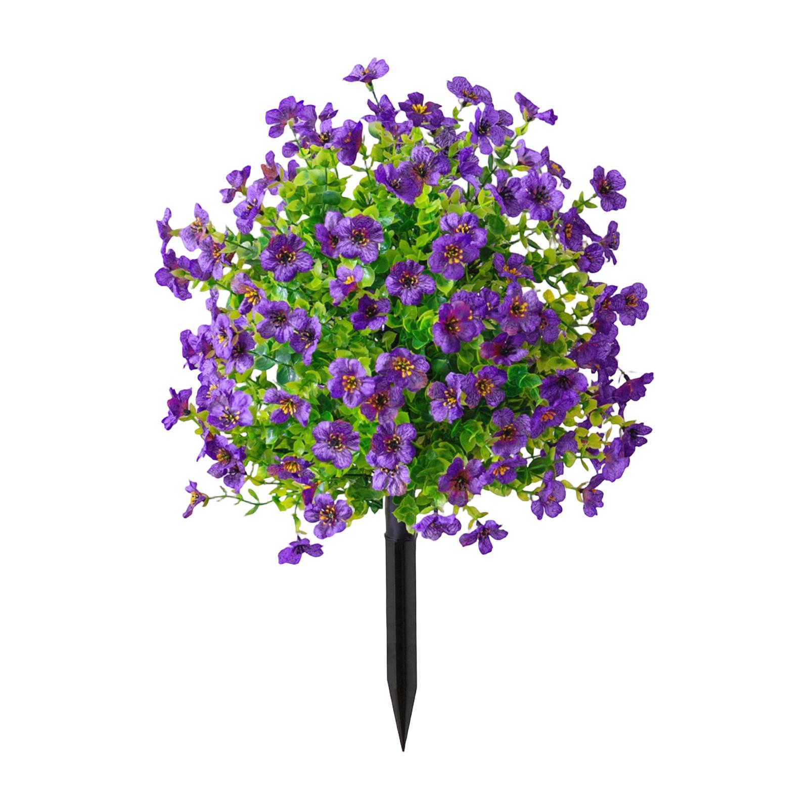 

Artificial Soil Flower Artificial Outdoor Garden Party Decoration One Size фиолетовый