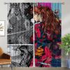 Evangeliones Curtains for Bedroom Curtains Child Room Partition Blackout Curtain for Room 2 Panel Halloween Decoration Shades