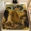 1 Stück Gorillaz Print Flanelldecke, Hohe Qualität, Bequem für alle Jahreszeiten, Heimdekoration, Wärme und Komfort, Perfekt für Weihnachtsgeschenke