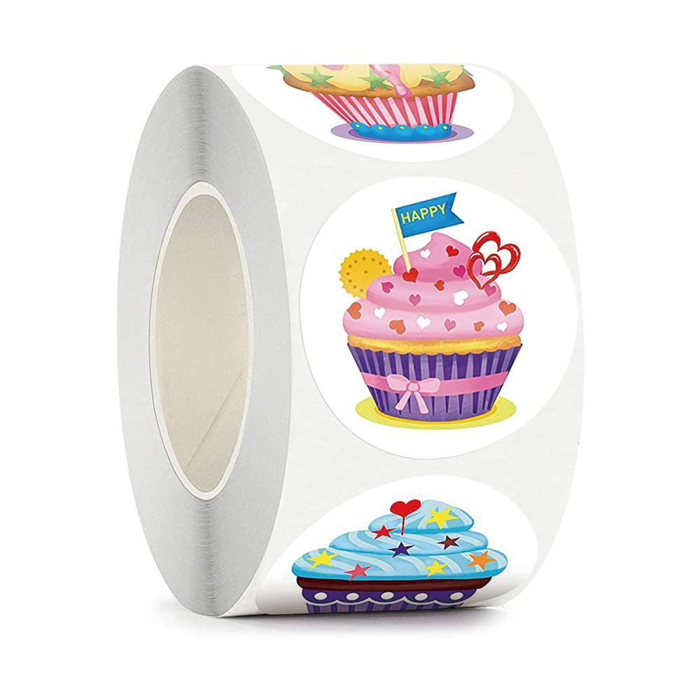 50-500pcs Happy Birthday Stickers Birthday Gift Decoration Tag Sealing Label Kids Toys Gift Package Scrapbooking Stickers