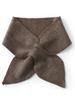 Wool Bow Tie Women Neck Warmer Small Scarf Cowl Collar Loop Soft Winter Essential Knit Accessories