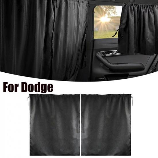 2pc Car Divider Privacy Curtain Sun Shade Block Side Window Cover Camp For Dodge