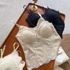 Women's French Lace Camisole: Padded, Boned, Slimming, High Elasticity - Wear Alone or As Layer