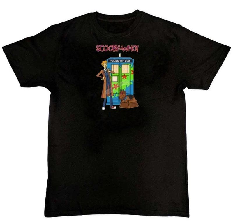 Doctor Who Scooby-Doo Graphic Print Unisex T-Shirt S