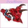Rood Hars Hannya Masker Halloween Decoratief Gezichtsmasker Voor Feest- En Cosplay Evenementen