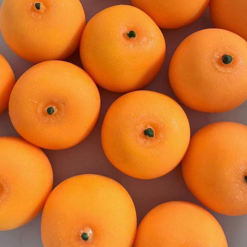 Simulated Tangerine Stress Ball Soft Squeeze Sensory Toy DIY Handmade Non-Toxic for Kids Adults Anxiety Stress Relief
