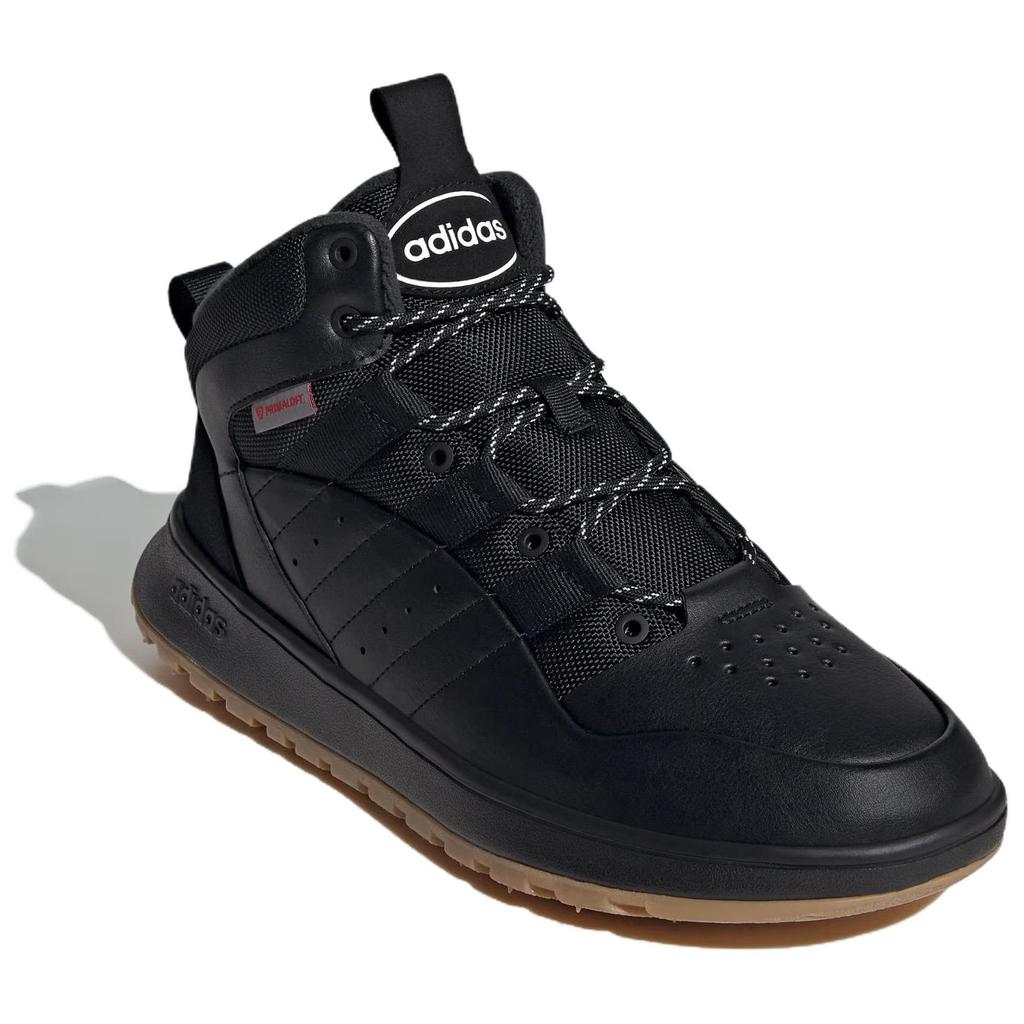 Adidas Fusion Storm 2.0 Comfortable Versatile Non-Slip Warm Mid-Top Retro Basketball Shoes Unisex Sneakers Black JP7714