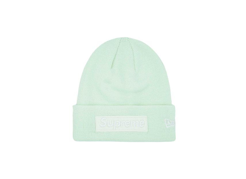 Supreme New Era Box Logo Beanie Light Green (23FW) One-Size