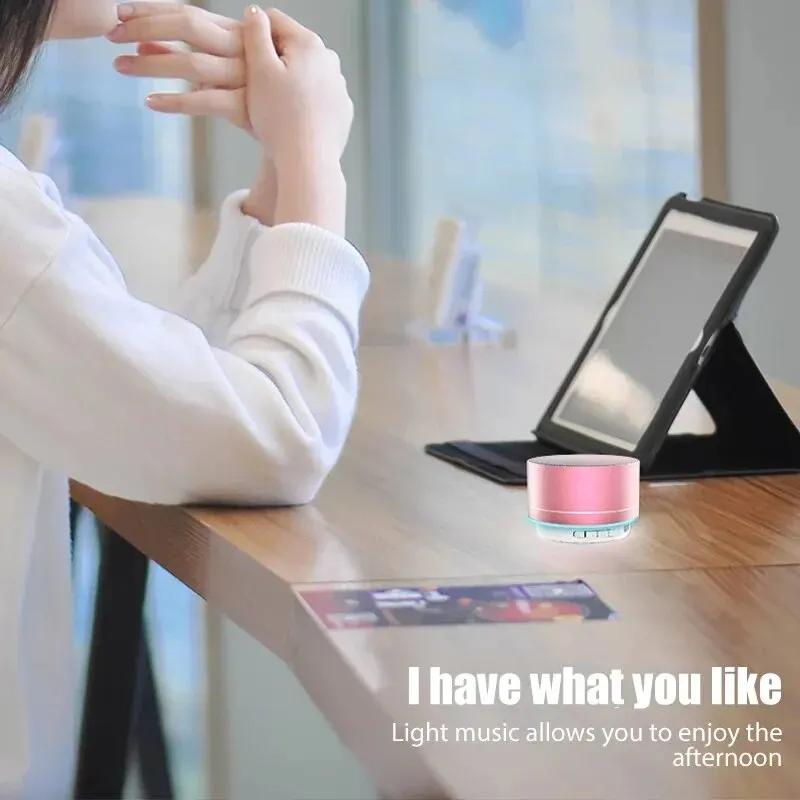 Tragbarer Drahtloser Basslautsprecher Audio, Mini Auto Kleiner Lautsprecher Auxiliar FM TF USB Plug-in Karte Outdoor Tragbarer Kleiner Lautsprecher