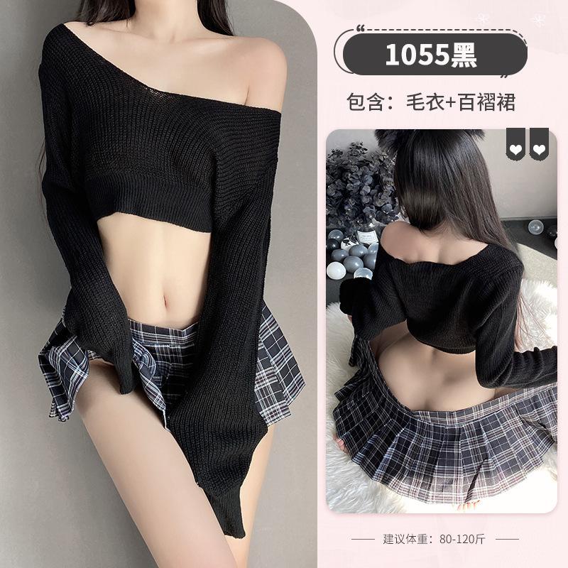 JK sweater uniform short sexy lingerie pure and cute campus transparent temptation passion suit pure desire wind