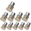 24V Truck S25 LED Single Amber Orange Set of 10