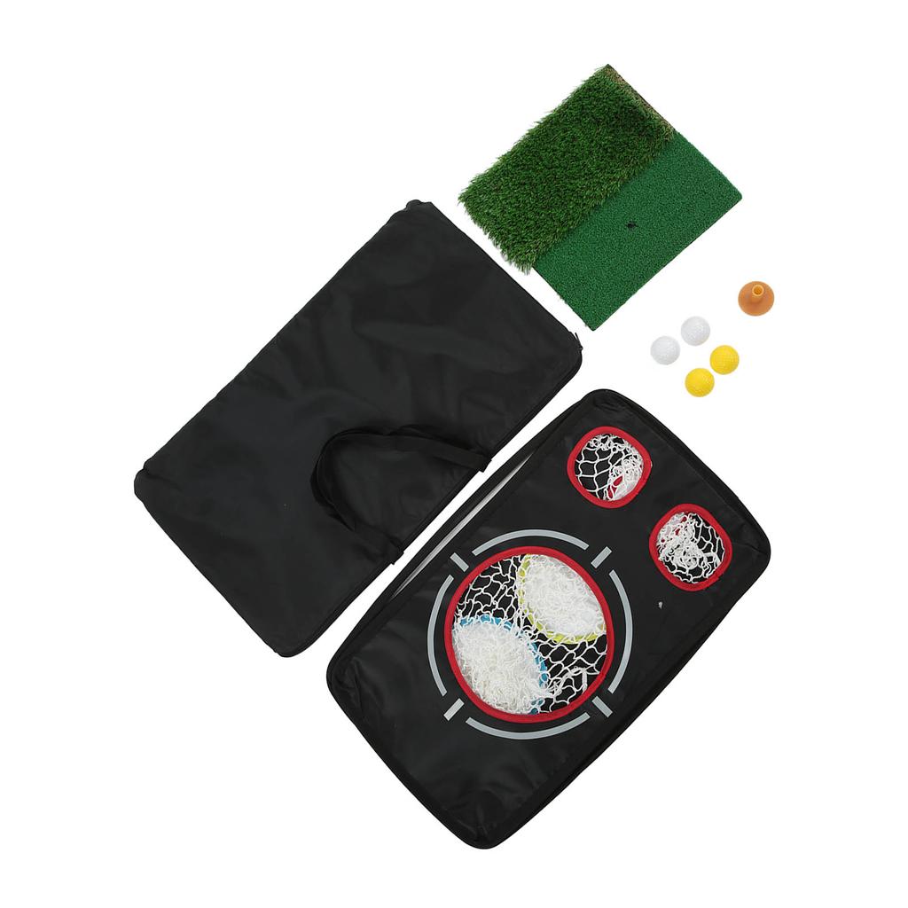 Portable Golf Training Chipping Net Double Sided Folding Target Hitting Practice Net Set