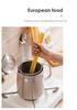 Stainless Steel 304 Dual-Purpose Oil Filter Pot with Frying Basket and Lid