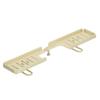 Carbon Steel Folding Bathroom Storage Rack U Shape Rustproof Bathroom Sink Shelf Large Capacity Quick Drainage