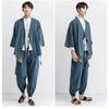 Japanese Kimono Cardigan Chinese Style Linen Haori Yukata Streetwear Traditional Samurai