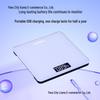 2026 USB Rechargeable Electronic Bathroom Scale for Adults - Compact Weight Loss & Household Weighing Device