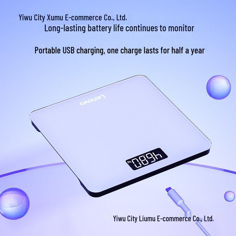 2026 USB Rechargeable Electronic Bathroom Scale for Adults - Compact Weight Loss & Household Weighing Device