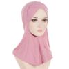 Gorro Hijab interior de cobertura completa para mujeres musulmanas cruzadas en la frente