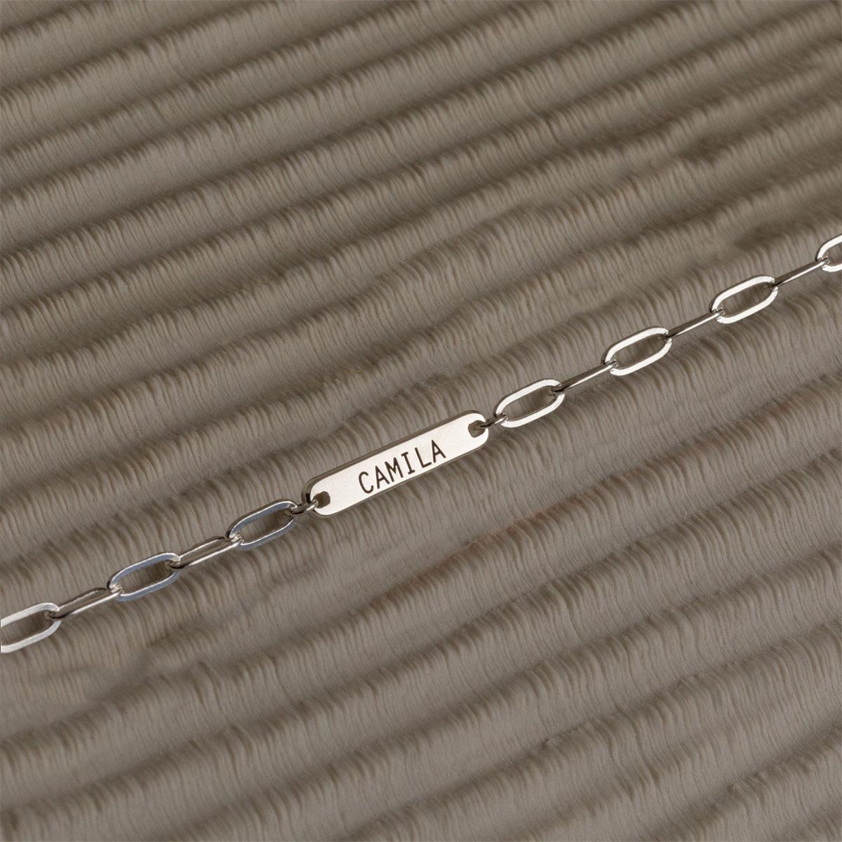 

Personalized Creative English Letters Name Stainless Steel Loop Pin Women s Versatile Collar Necklace necklace One sign серебряный