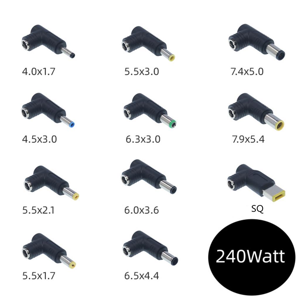 1PC DC Power Connector Adapter 90 Degree Angle 5.5mm X 2.5mm Female Plug To Male Jack Coupler Converter for Laptop