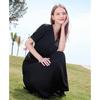 Betu Women's V-Neck Puff Sleeve Midi Dress