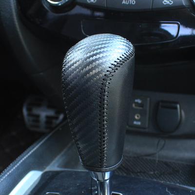 Car Gear Shift Knob Cover For Nissan Qashqai 2016-2018 X-trail 2014- Murano 2014-2022 Leather Gearbox Shift Knob