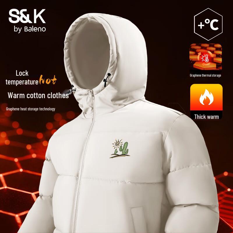 Baleno S&K Men s Hooded Winter Cotton Jacket 3XL