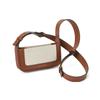 New CHARLES&KEITH Fabric Crossbody Bags Trumpets Women's Dark Denim Blue/Tan Tea Brown CK2-20671598-1