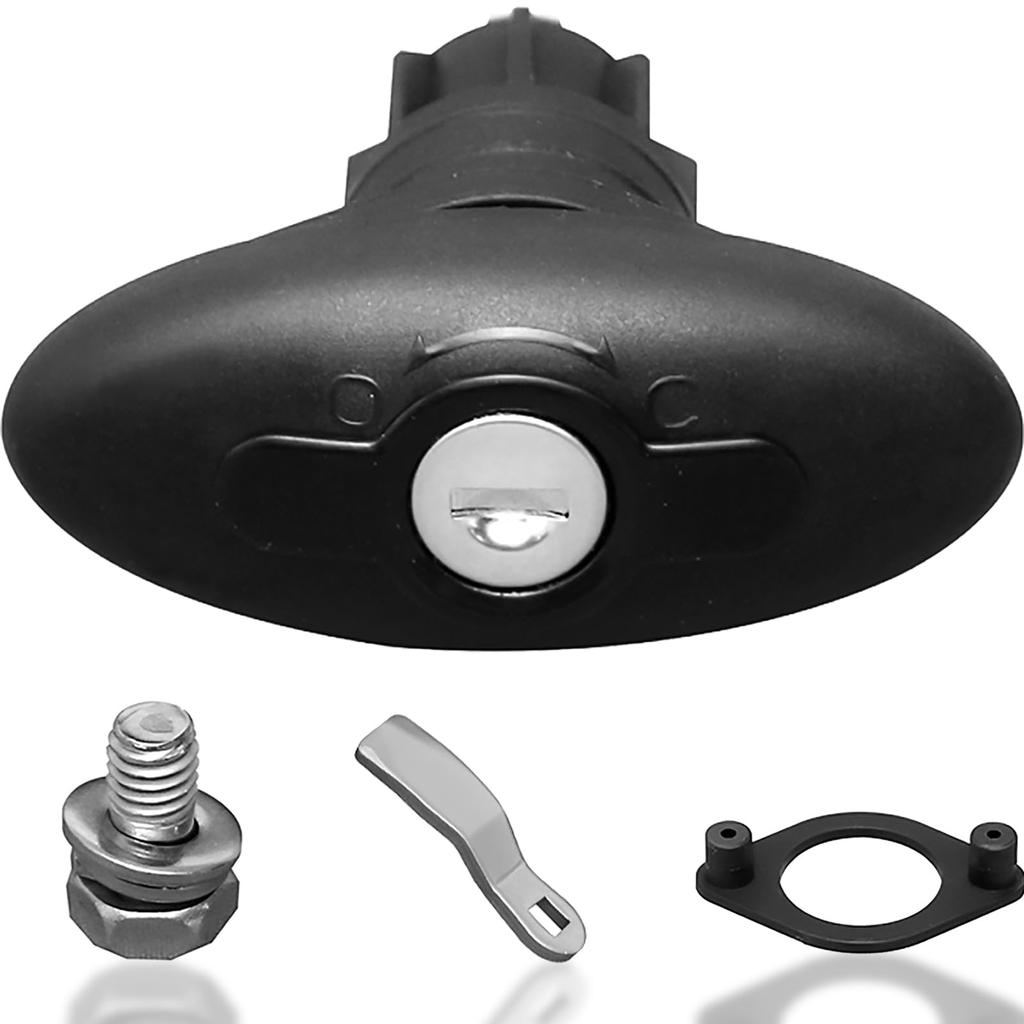 HWHongRV Camper Shell RV Locks for Storage Pickup and Black Zinc Alloy Lock Body Locks, 2-Piece T-Handle Doors, Trucks, Boats, Right-Hand Keyed,