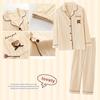 Korean Style Couple Pajamas 2021: 100% Cotton Long Sleeve Homewear for Women & Men - Spring, Autumn, Winter
