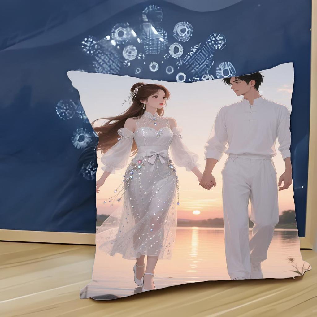 Paarkissen, Liebendes Mädchenherz, Auto-Nickerchen-Sofa-Kissen, Beidseitiger chinesischer Valentinstag, Geburtstagsgeschenk für Männer und Frauen