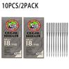 2Pack of ORGAN Household Sewing Machine Needles HAX1 Sewing Needles for SINGER BROTHER 9/65 11/75 12/80 14/90 18/110 21/130